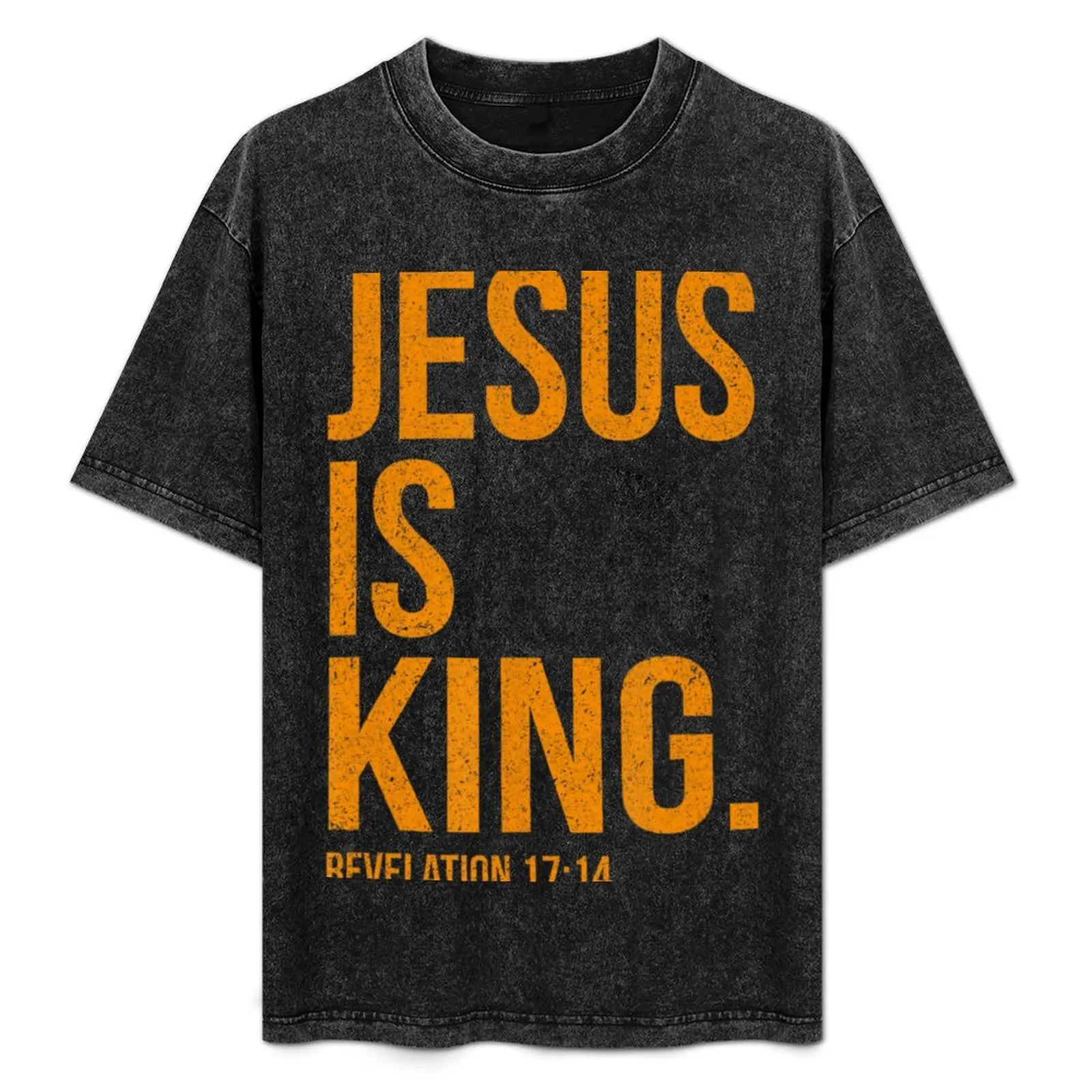 

Jesus Is King Bible Verse Faith Christian T-Shirt blue archive anime clothes rapper graphic tees mens workout shirts