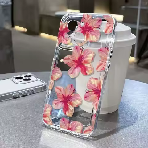 Lotus Flower Case For OPPO Reno 13 12 11 10 Pro Plus 13F 11F 12F 7 A78 A79 A98 A38 A18 A58 A60 A57 A77 A16 A17 A3 Pro A2 A3X