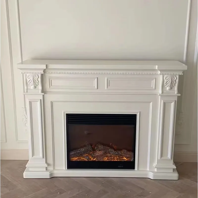 Manufacturer Decorative Wood Fireplaces LED Flame  Standing Electric Fireplace With  Mantel
