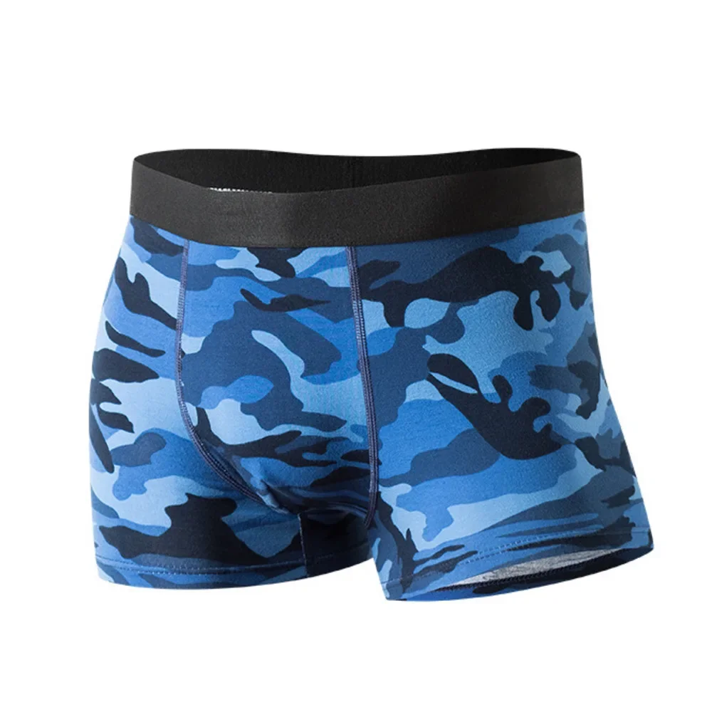 Brand Camouflage Sexy Underwear Men Military Mens Cotton Boxer mutandine XXXL grigio Boxer Shorts pacchetto confortevole Mutande Uomo nuovo