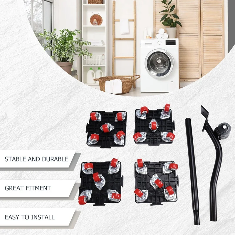 A98E-Strumento per spostare ruote universale Strumenti per la movimentazione di mobili resistenti Strumento per spostare mobili rimovibile