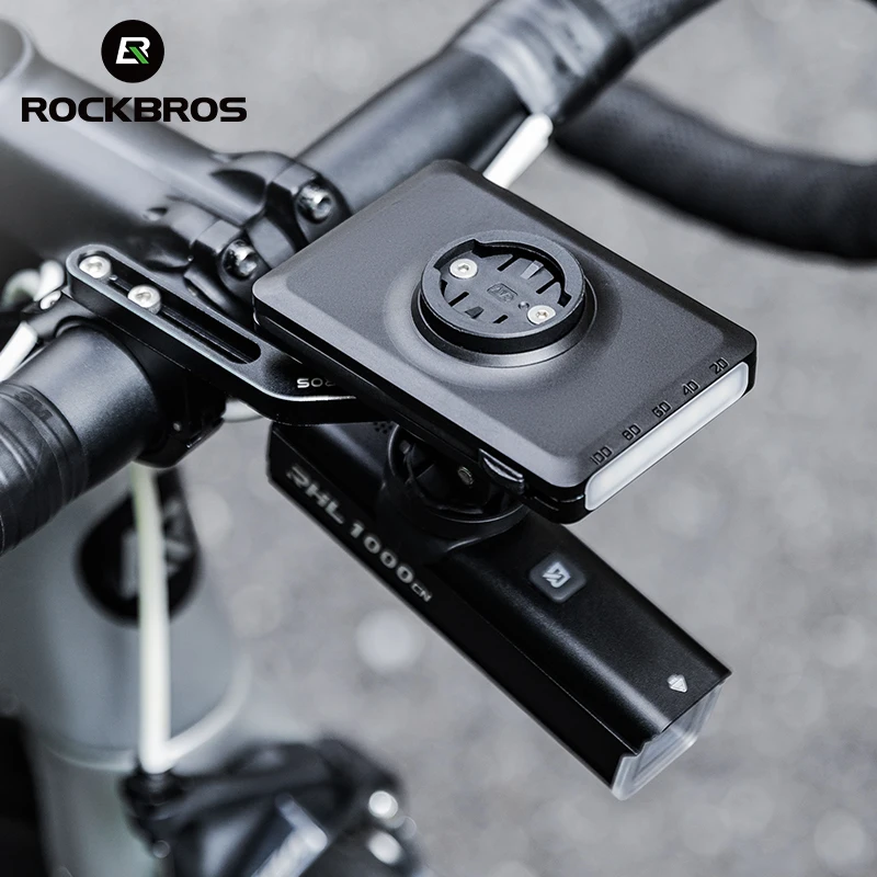 ROCKBROS-Lampe de vélo étanche, lampe de poche de guidon, charge de type C, affichage numérique, Garmin Bryton, 5000mAh