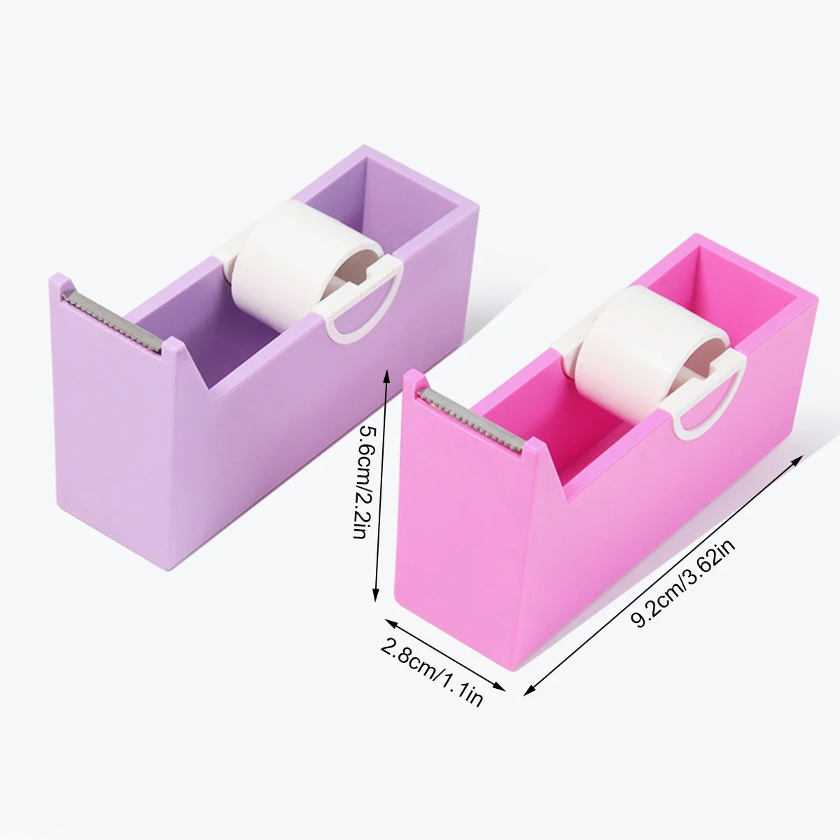 Dispenser per estensione ciglia Supporto per nastro per innesto Base per ciglia Nastro rotante in plastica per taglio Strumento per trucco Taglierina per nastro adesivo per ciglia