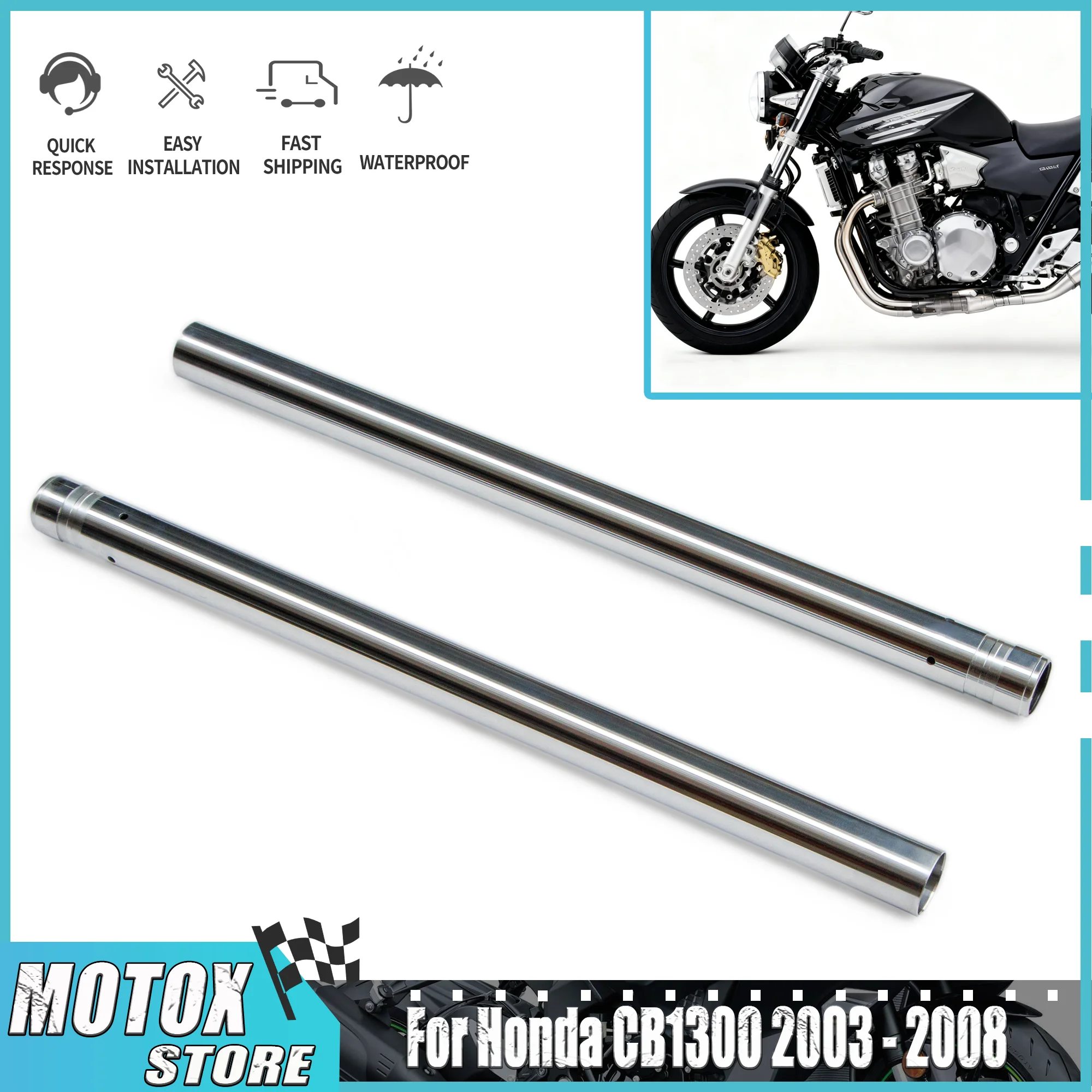 يصلح ل H ​ Onda CB1300 سوبر أربعة الجبهة شوكة تعليق الأنابيب الداخلية مجموعة 2003 - 2008 CB 1300 SF 2004 2005 دراجة نارية الملحقات