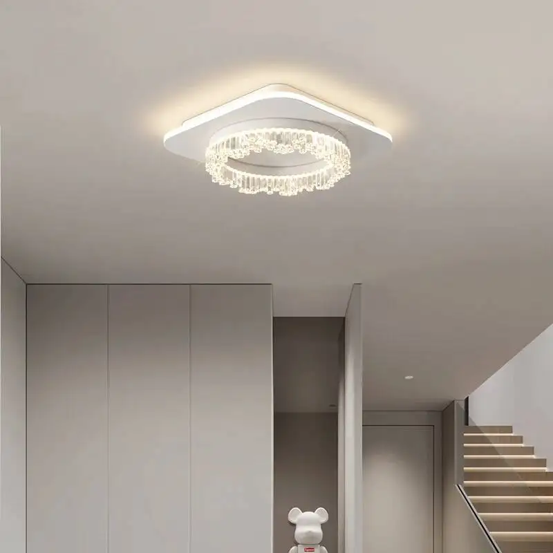 الممر أضواء الممر ضوء الفاخرة ما بعد الحداثة كريستال أضواء الجدار مرحاض مدخل قاعة مدخل شرفة LED أضواء السقف