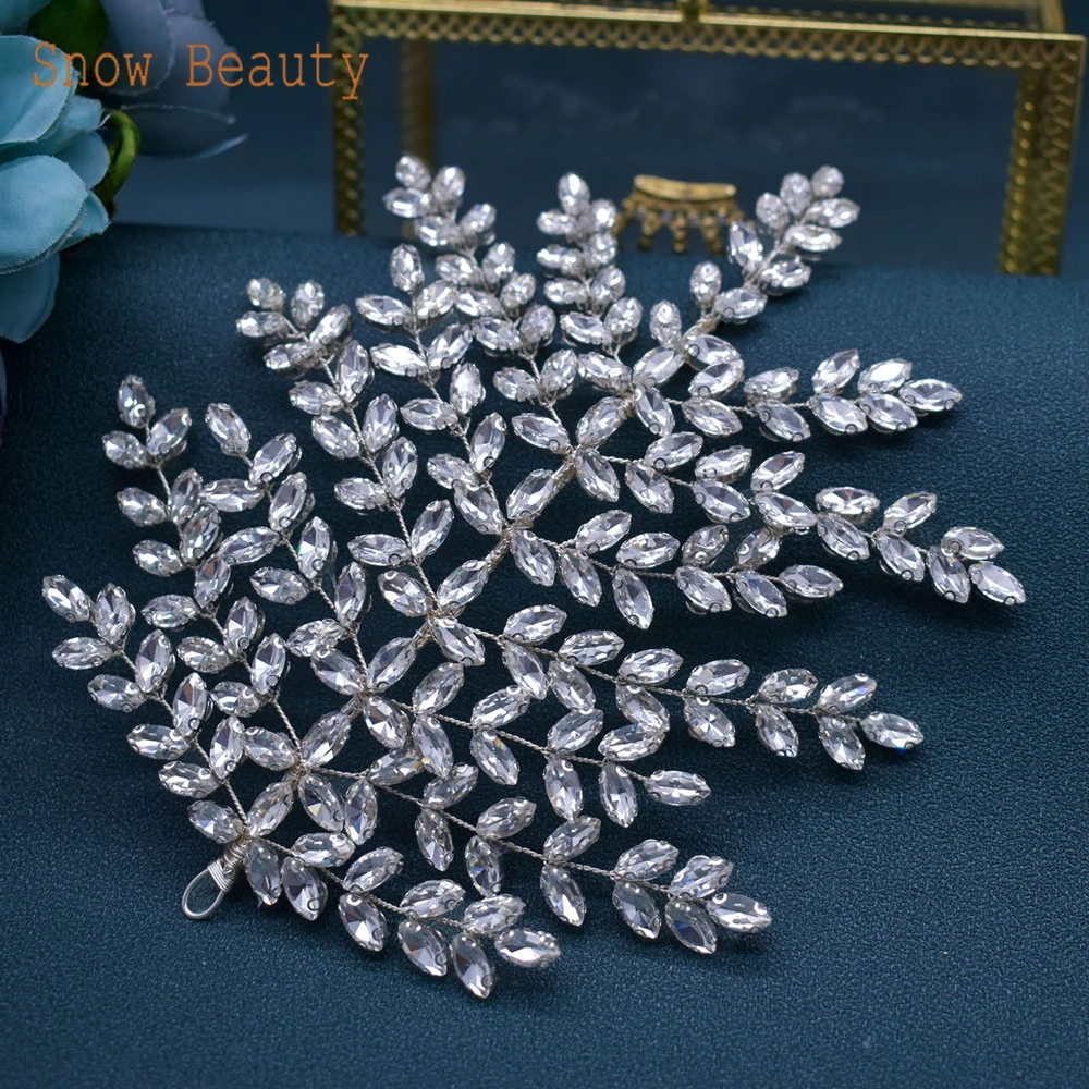 

DZ041 Silver Rhinestone Bridal Tiara Handmade Wedding Headpiece Princess Headwear Women Hair Ornaments Girl Head Piece Jewelry