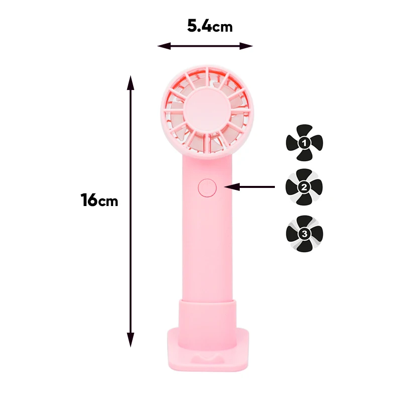 Portable USB Rechargeable Lashes Fans with Base Small Makeup Eyelash Cooler Handheld Eyelash Dryer Mini Air Conditioning Blower