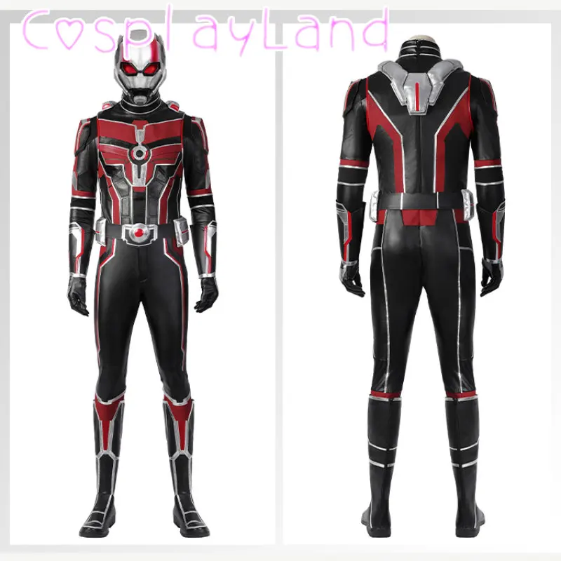 Ant And Wasp Quantumania Cosplay Outfit Scott Lang Suit With Cowl Customizable Carnival Halloween Costumes for Adult Men