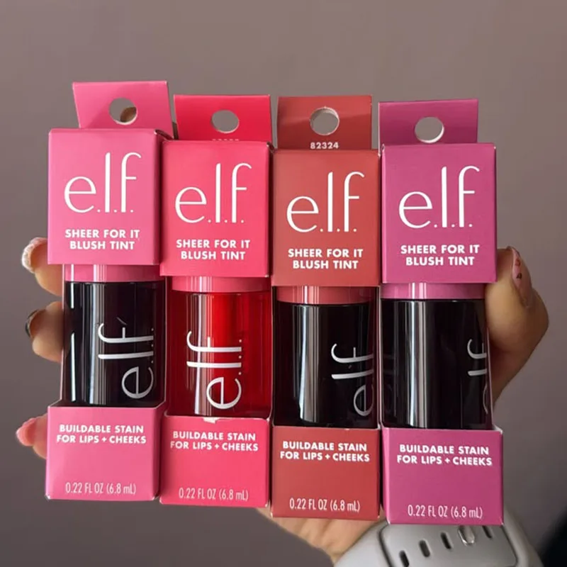 Elf 2 in1 Liquid Powder Blusher for Cheek Lip Makeup Pink Positive Cherry Cola Lasting Moisturizing Exfoliates Daily Cosmetics