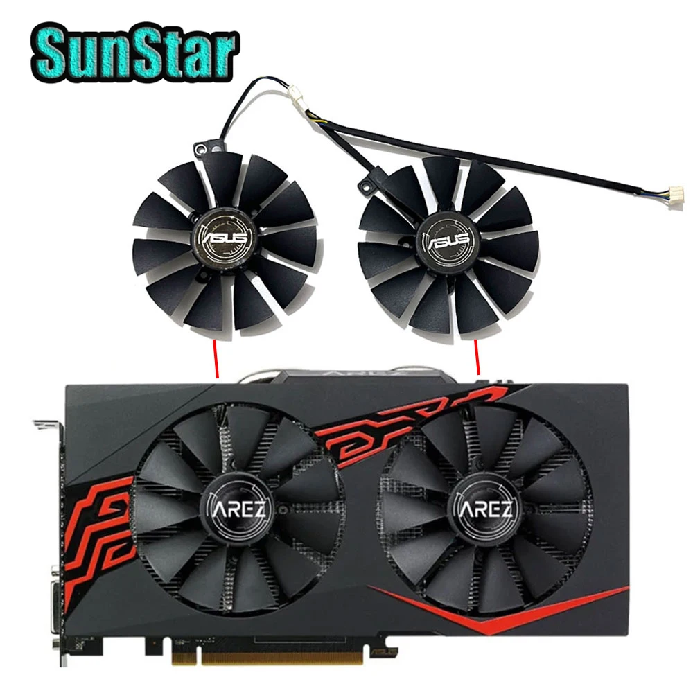 

NEW 87MM PLD09210S12HH FDC10U12S9-C ASUS RX 570 Video Cooling Fan For ASUS RX 470 570 580 P106-100 GTX1060 GPU Cooler Fan