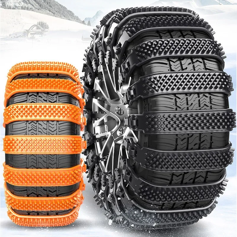

1pc Car Winter Tire Wheels Snow Chains Snow Tire Anti-skid Chains Wheel Tyre Cable Belt Winter Outdoor Emergency Tools Accessory