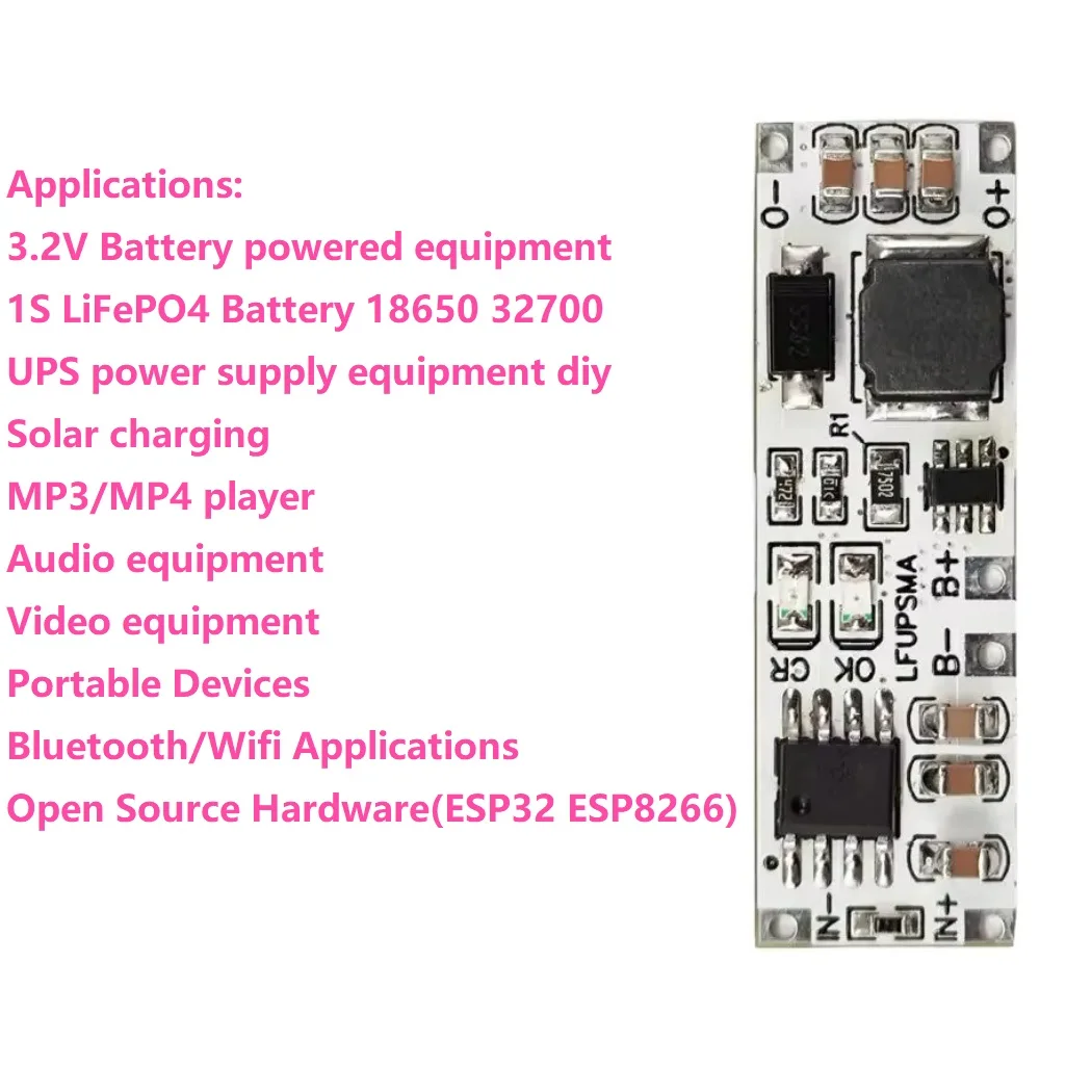 

5V 9V 12V DC DC Boost Converter 32140 32700 18650 3.6V Charger Board 2 IN 1 3.2V LiFePO4 Battery Charge & Discharge UPS Module