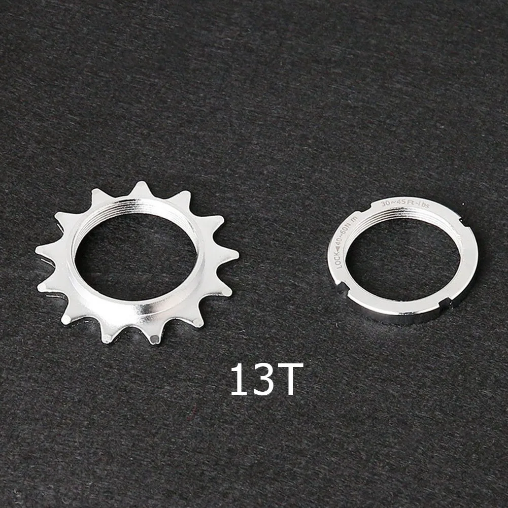 13T/14T/18T Bicycle Flywheel Steel Cog Lock Ring Bike Sprocket Fixed Gear Speed Cog Lock Ring Track For 1/8\