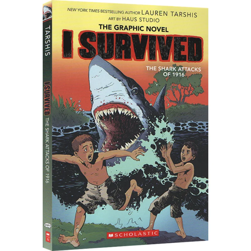 

Я выживлен графический роман 2 I Survived The Shark Attacks of 1916 года Лорен Тархис ШКОО Домашняя самооборудовая книга ZY 9781338120943