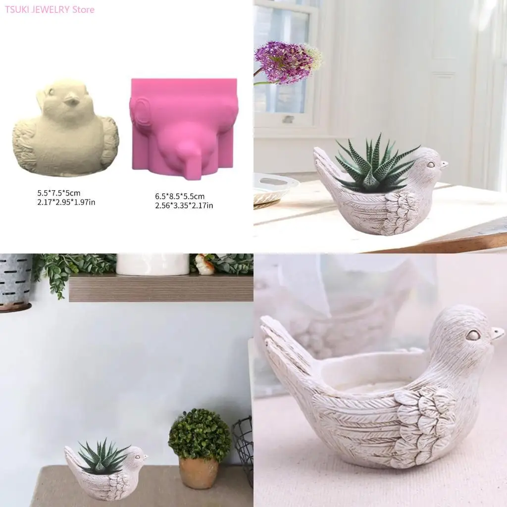 

62KE HOLDER LOANDS LOANDSLESTICK FOLMS Птичья в форме силиконового материала свеча подставка для формы свеча