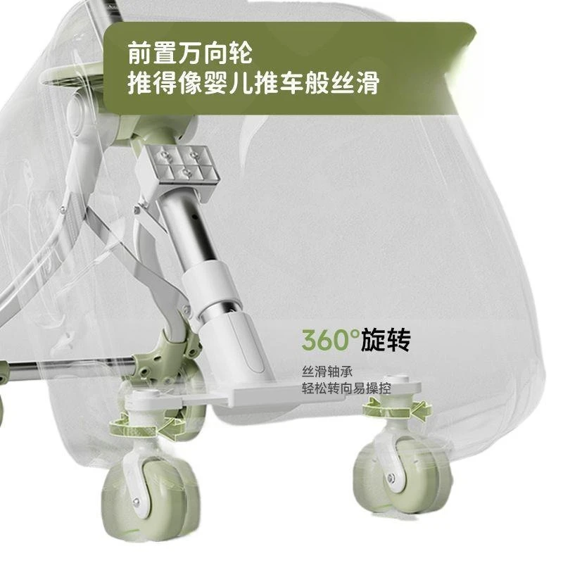 Детский чемодан с рулевой тягой, детская прогулочная дорожная тележка, дорожный артефакт, можно установить и посадовать