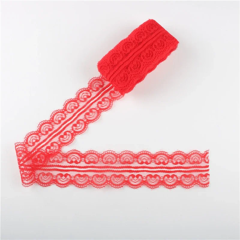 10Yard/lot Lace Ribbon Tape 45MM Handicrafts Embroidered Net Lace Trim Fabric DIY Sewing Skirt Accessories African Lace Fabric