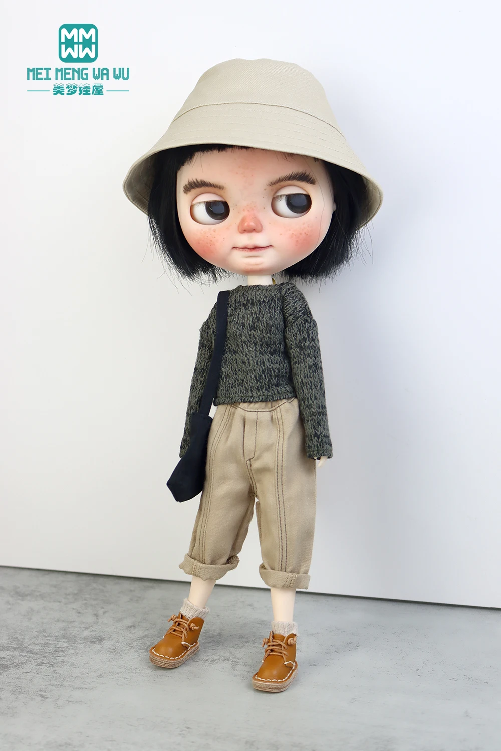 Blyth Doll Clothes Fashion sweaters jeans plaid long skirts for Azone OB FR Toys gift