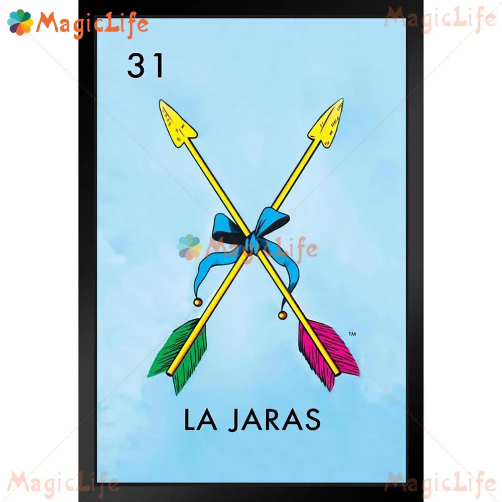 LA LUNA Mexican Lottery Game Cartoon Posters Wall Pictures For Living Room Nordic Poster Wall Art Canvas Painting Unframed