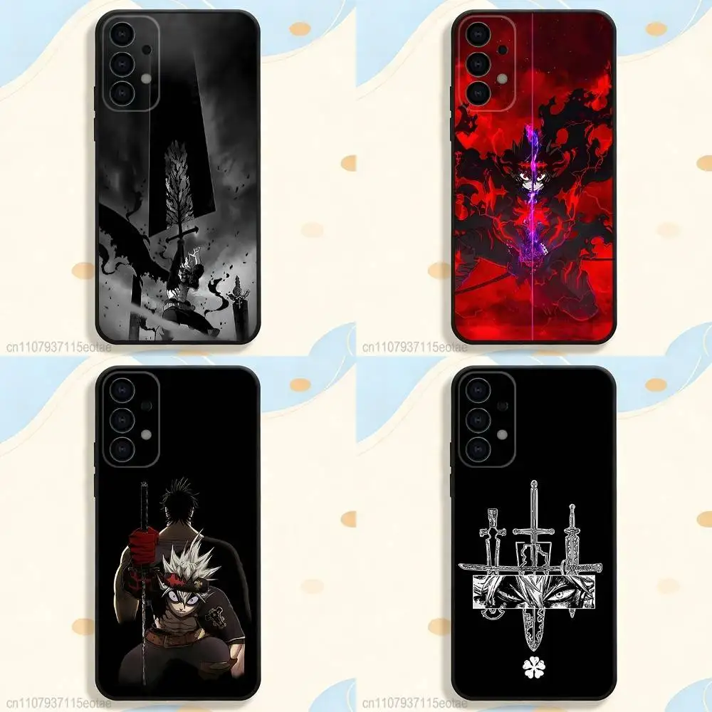 

C-Clover Asta B-Black Phone Case for Samsung S26 S24 S22 S25 Ultra S9 S20 FE S23 Plus S10 S21 Shockproof Funda Cover