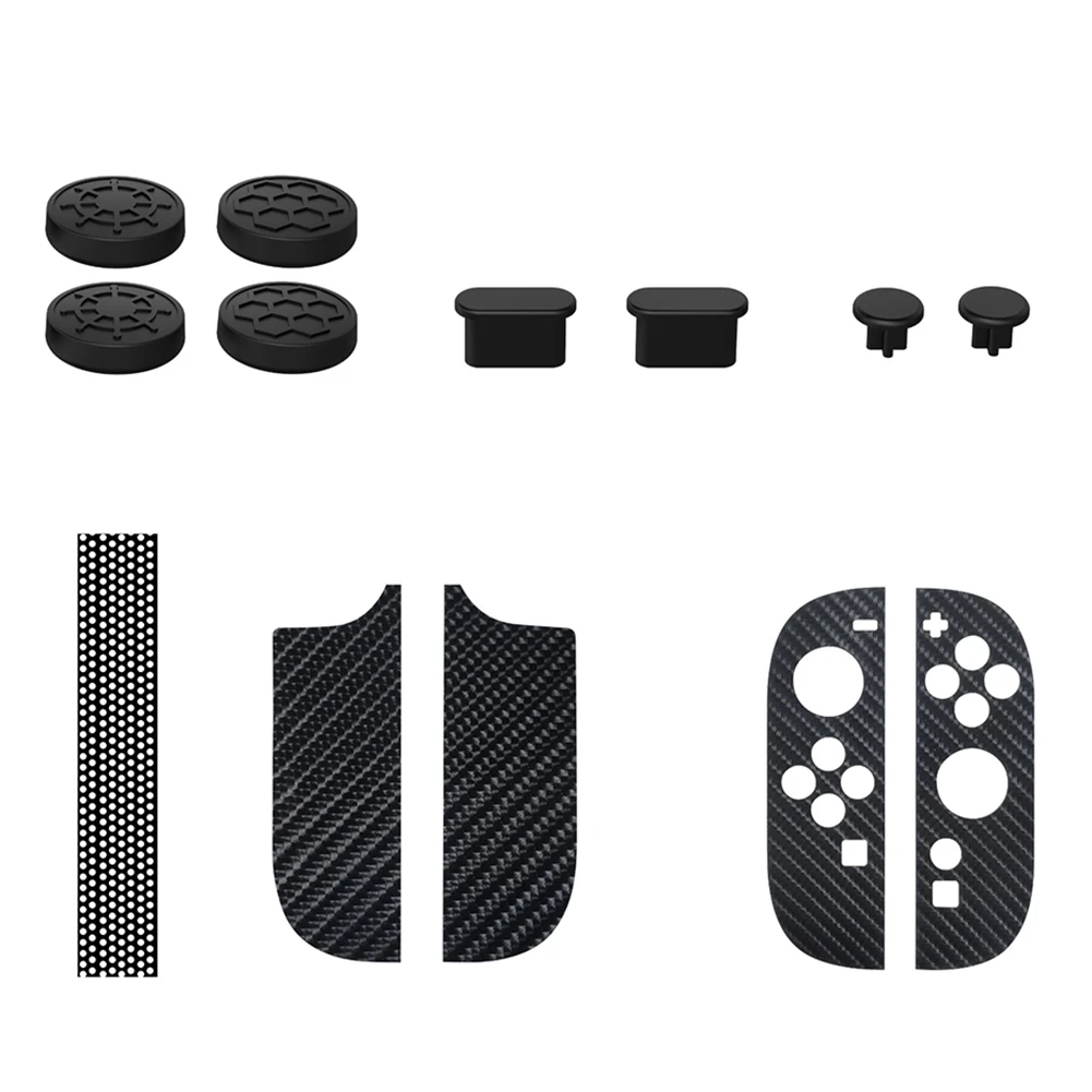 Protective Accessories Set for Nintendo for Switch 2 Console Accessoris Set Silicone Thumb Cap Grips Left Right Handle Stickers