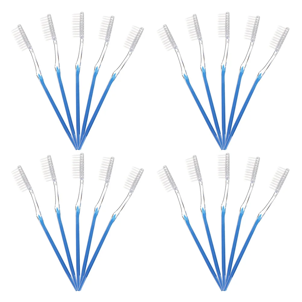 50Pcs Disposable Teeth Brushes Premium Materials Flexible Bristles Travel Oral Health Toothbrush Tooth Brush Portable Toothbrush