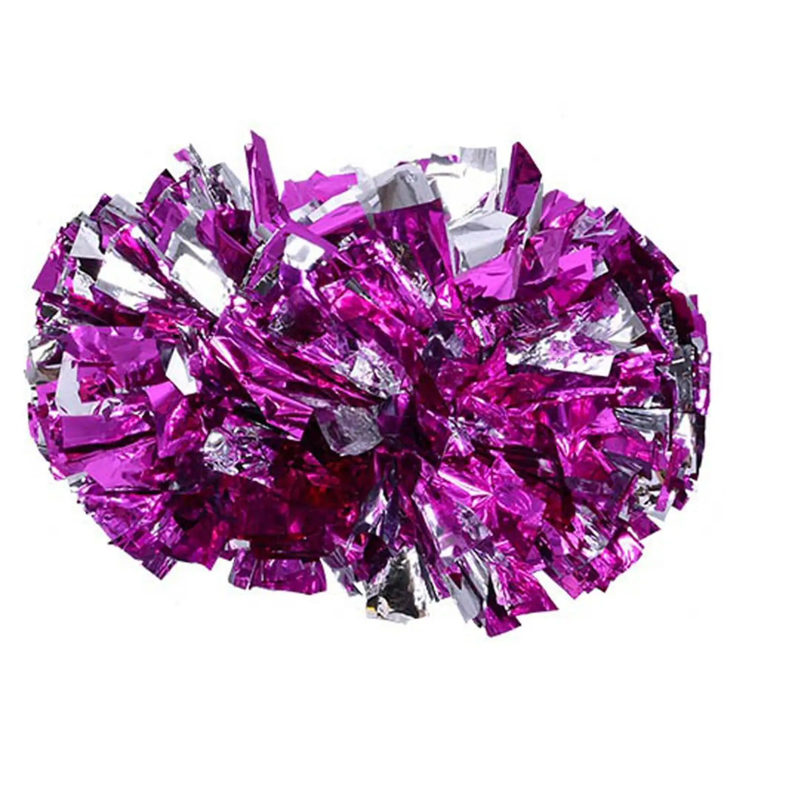 1 Pcs Colorful Cheerleading Pompoms with Plastic Handle - Ideal for Gymnastics & for club Activities