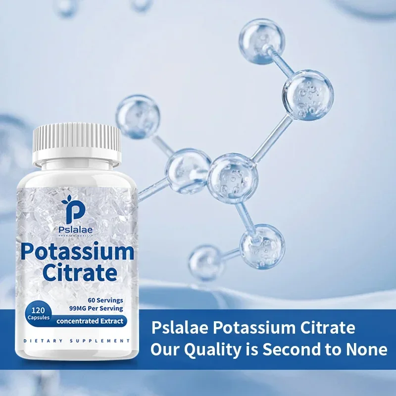 

Potassium Citrate Capsules - Supports Bone and Muscle Health and Improves Sleep Quality Supplement