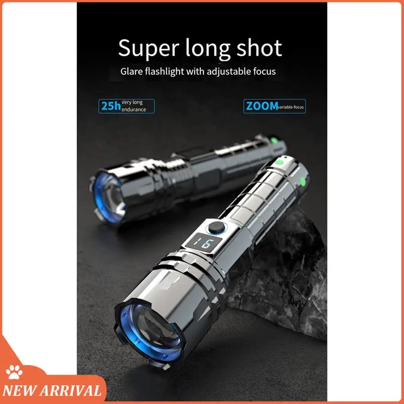 

Emption!Mountain Adventure Emergency Flashlight Multi-Functional Hand Held Torch Rechargeable Ultra-Long Battery Life Flashlight