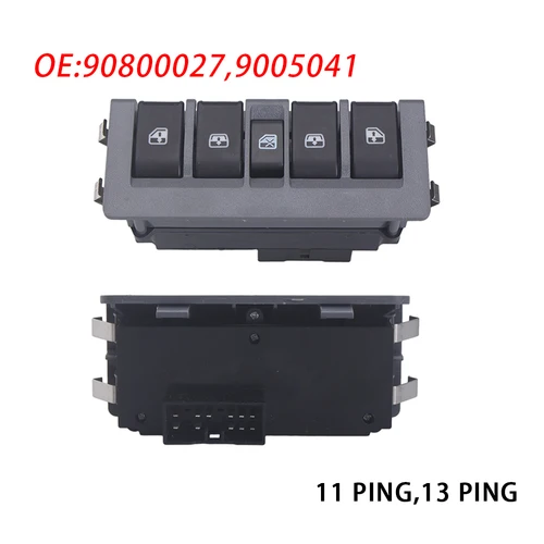 Para Chevrolet nueva vela 2010-2014 9005043 9005041   Interruptor elevador de vidrio para ventana de coche eléctrico, 5 botones, accesorios para coche 90800027