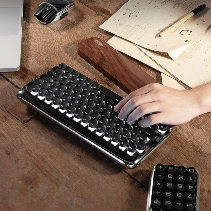 Ensemble de clavier mécanique sans fil Knight pour homme, interrupteur marron avec souris Bluetooth, calculatrice numérique mécanique, cadeau d'anniversaire, nouveau