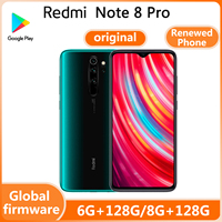 Renewed Phone Xiaomi Redmi Note 8 Pro 4G LTE (128GB + 8GB) GSM unlock \