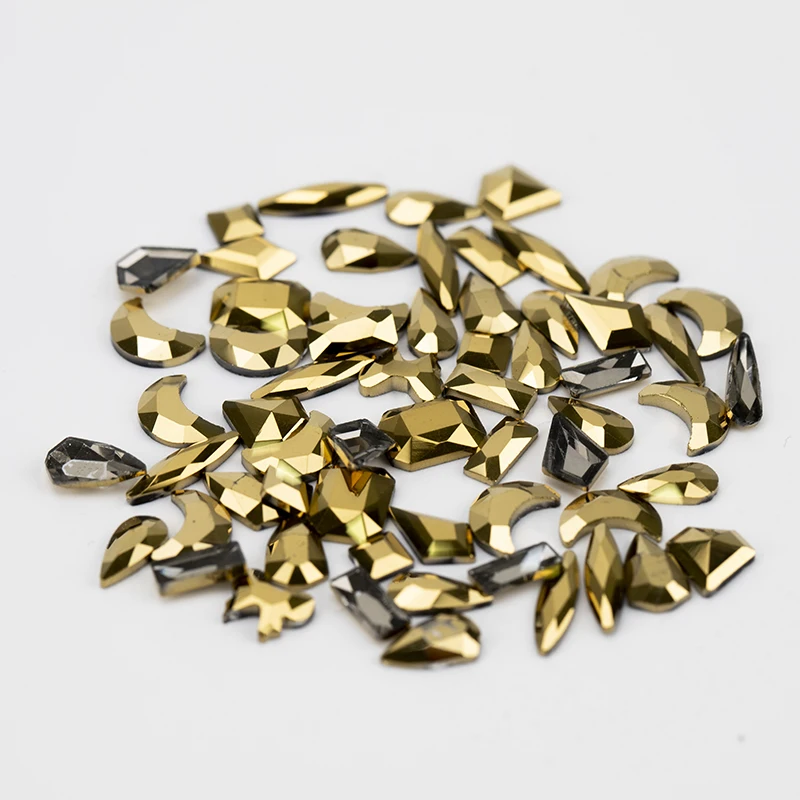 VDD Neueste Gemischte Formen Glas Kristall Strasssteine Flache Rückseite Glitzersteine für Nagelkunst DIY Dekorationen – Detail 22