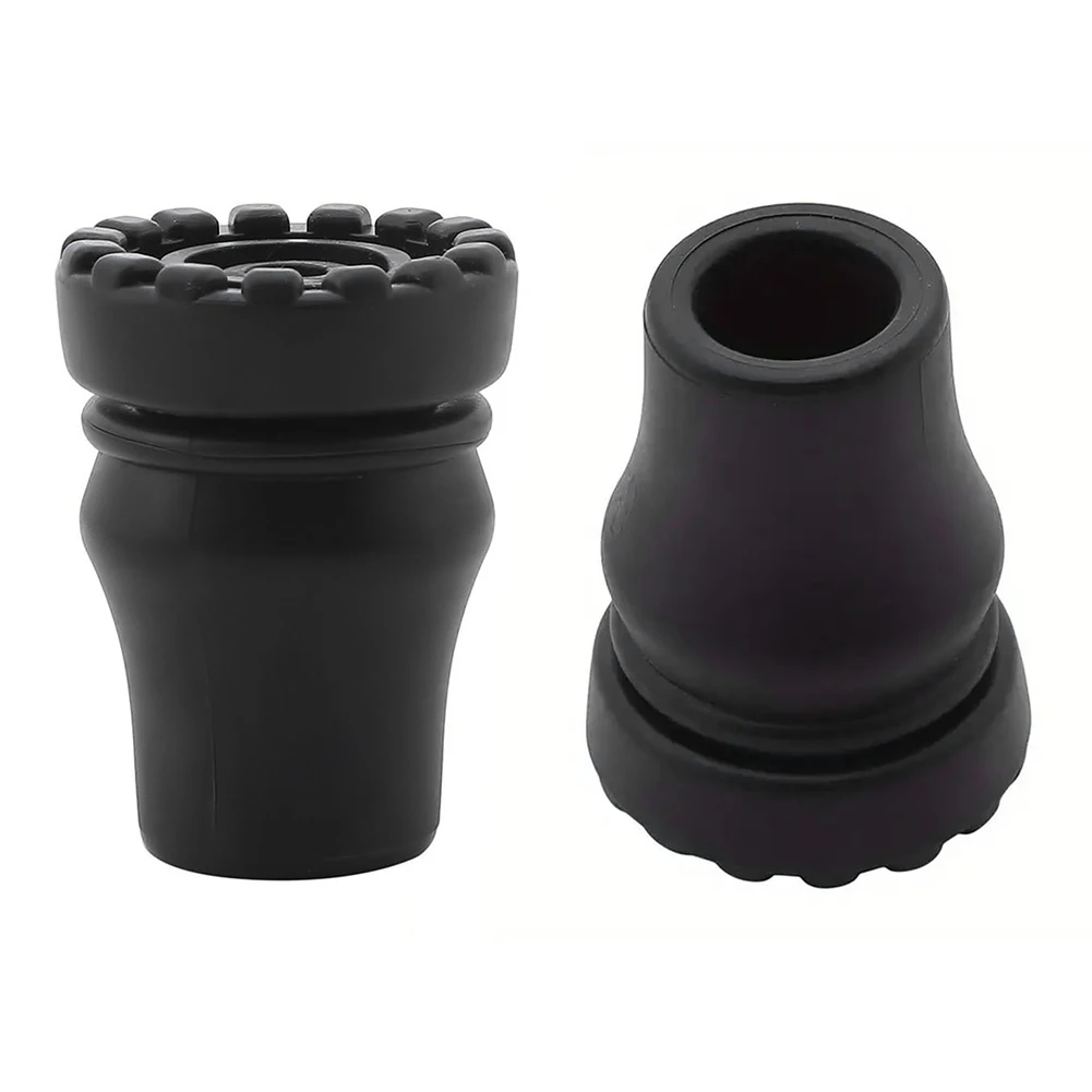 2-10pcs 16-22mm Rubber Pad Cap Antiskid Walking Stick Crutch Cane Bottom Pads Cover Protector Climbing Hiking Trekking Pole Tip