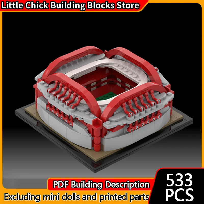 

City Street View Model MOC Building Bricks Multi-Purpose Sadium Modular Technology Children Holiday Gifts Assemble Toys Suit