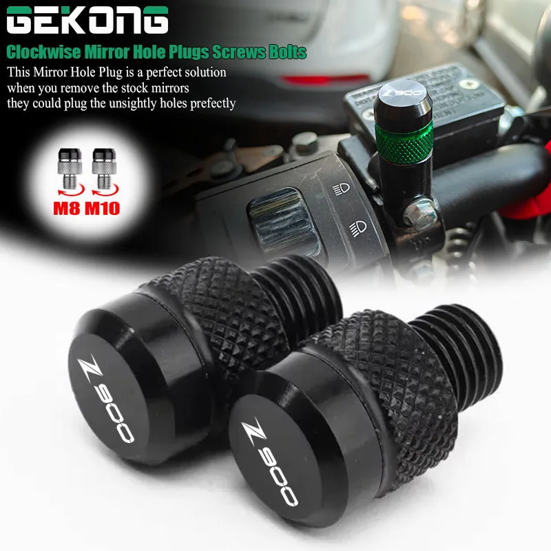 

Для Kawasaki Z900 Z650 Ninja 650 Z900RS Z900SE Z 900 650 аксессуары для мотоциклов, заглушки для отверстий в зеркале заднего вида, болты, крышка