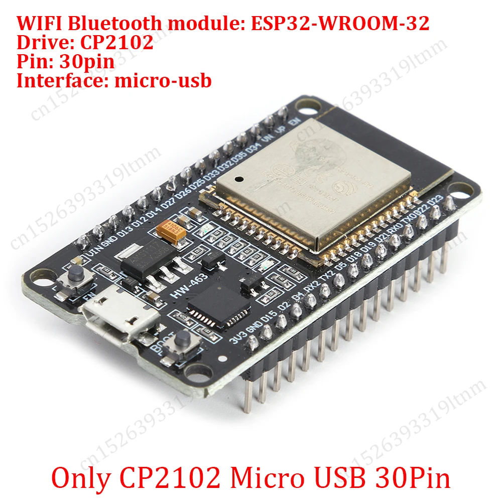 NONE ESP32 Development Board 30Pin Breakout Board WiFi+Bluetooth Ultra-Low Power Dual Core ESP-32 Erweiterungsplatine für Arduino 3