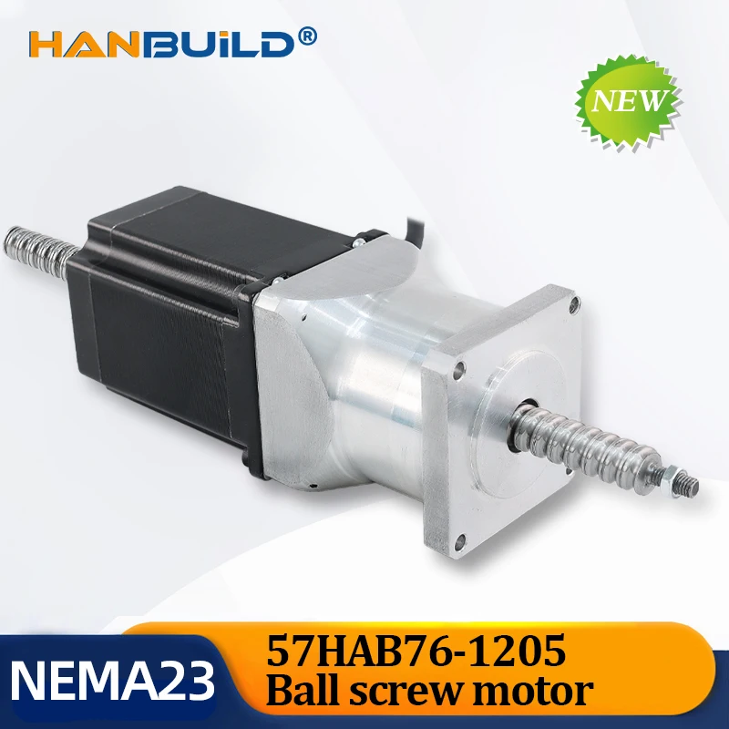 new product 57HAB76-1205-200MM Ball through screw Stepper Motor With SFU1205/1210 For cnc 3D Printer screw Stepper Motor NEMA23