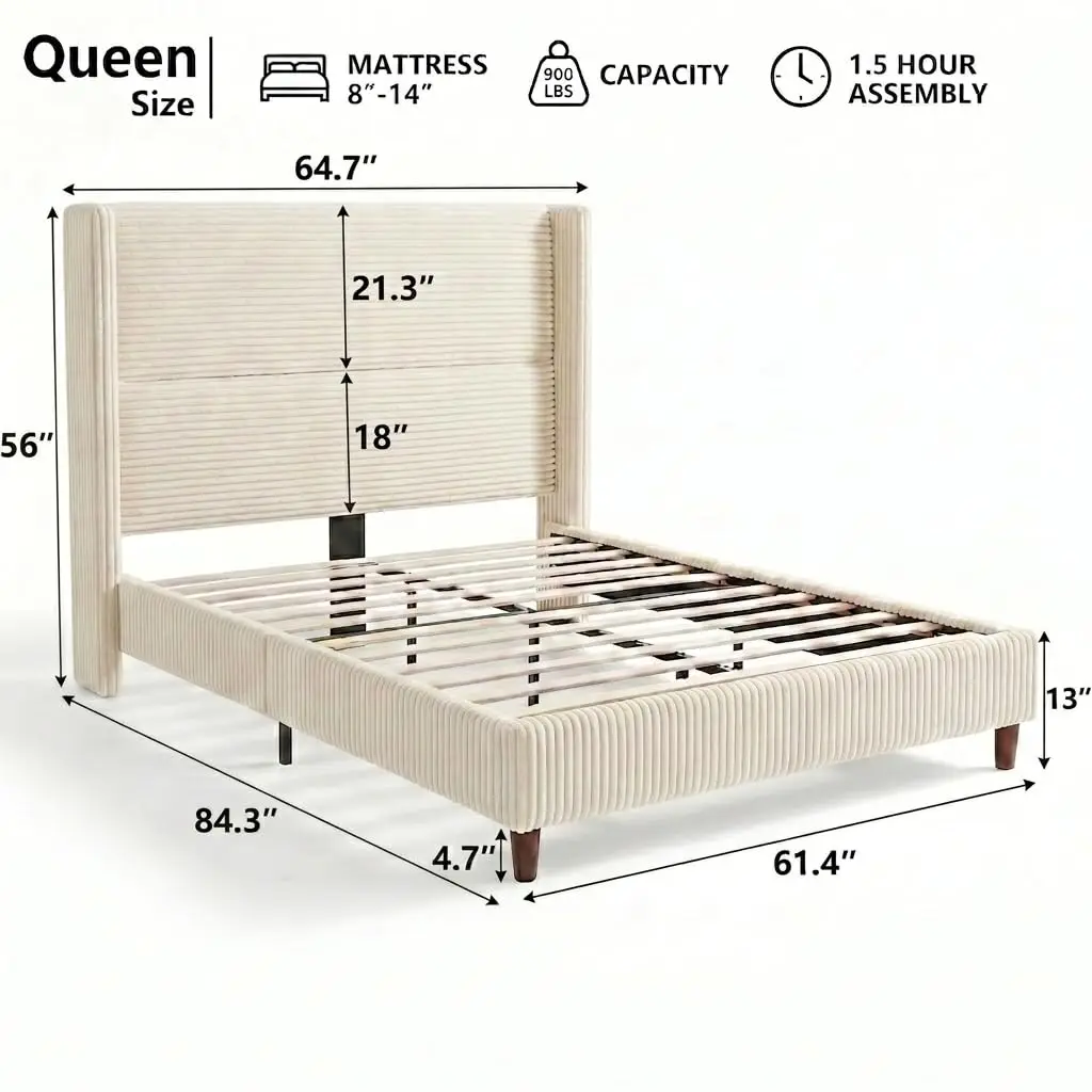 Queen Bed Frame 56