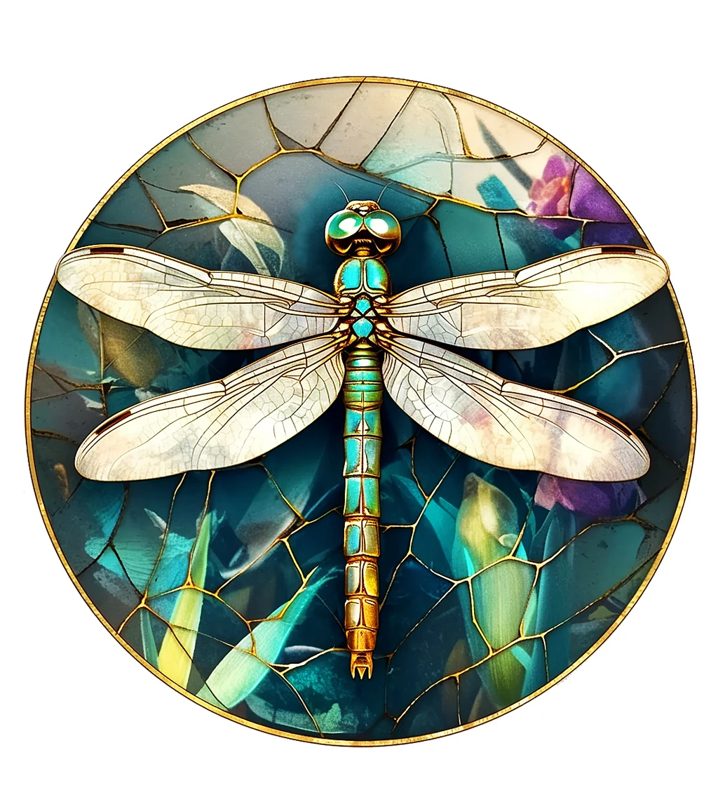 1pc 3d Dragonfly Window Glass Sticker Static Electricity Anti-Bird Strike Home Decoration Crack Art Home Decoration