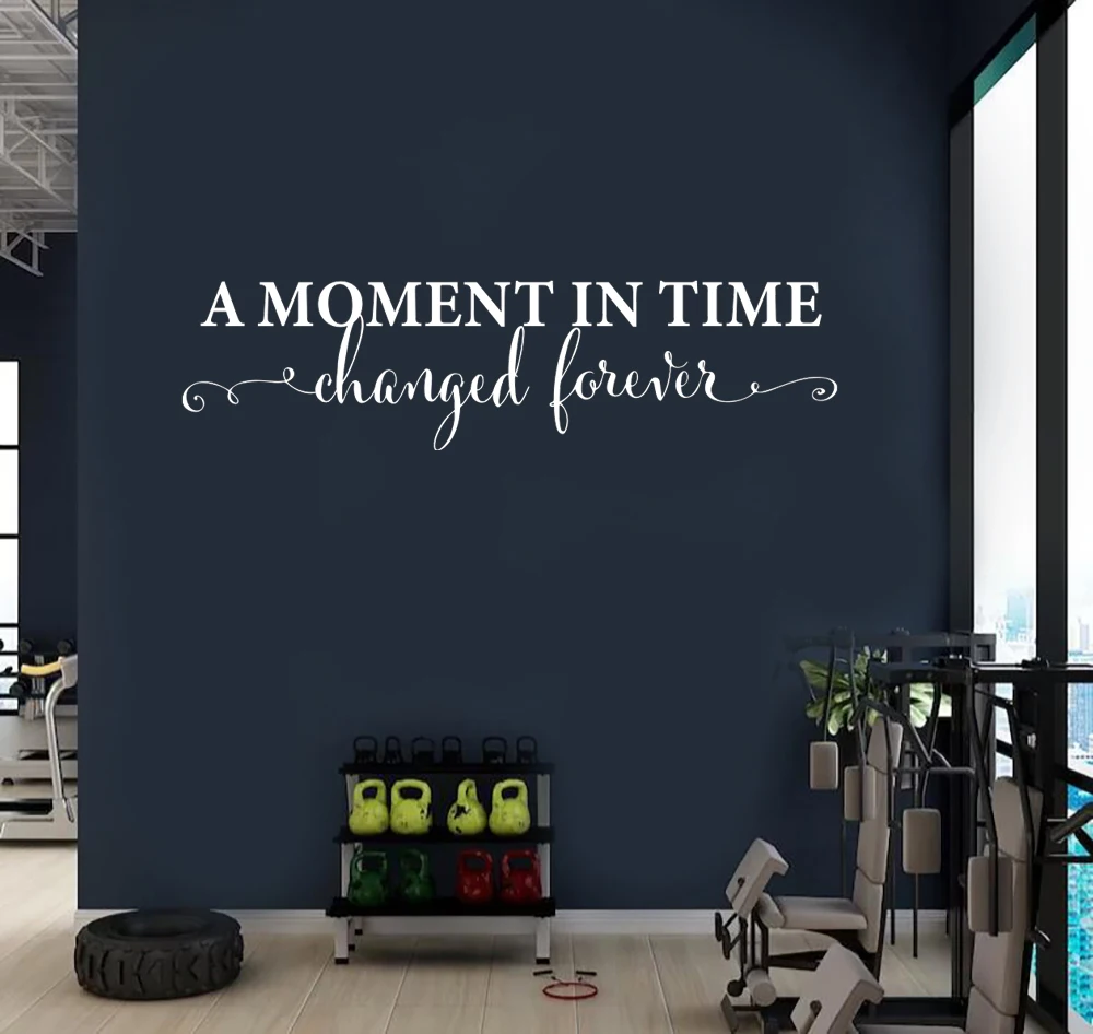 A Moment in Time Changed Forever Photo Picture Wall Sticker Bedroom Living Room Memory Family Love Wall Decal Home Decor