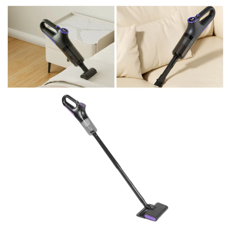 Handheld Cordless Stick Vacuum Cleaner 15kPA Suction Integrated Multifunctional Rechargeable For Car Stairs Floor