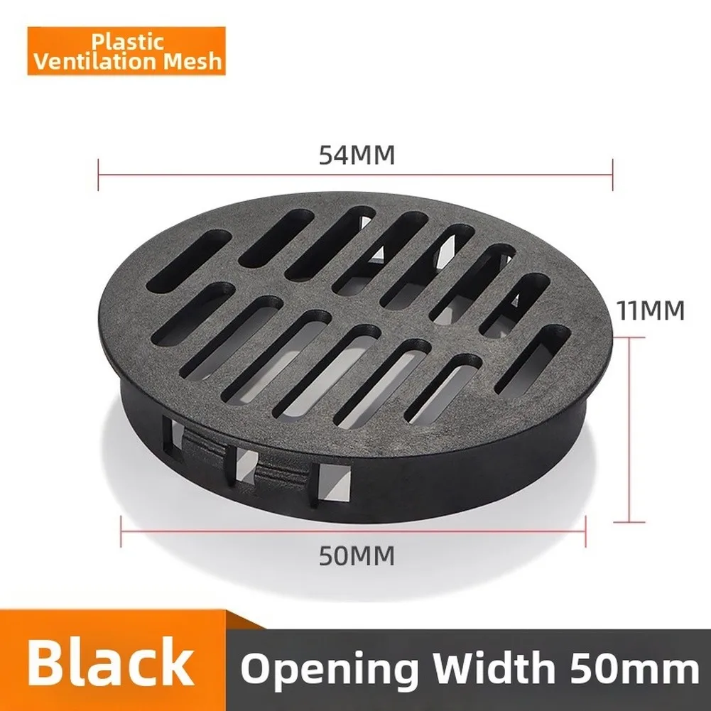 Wardrobe Air Circulation Round Plastic Vents Prevent Dust Accumulation Robust Plastic Material For Home Air Circulation