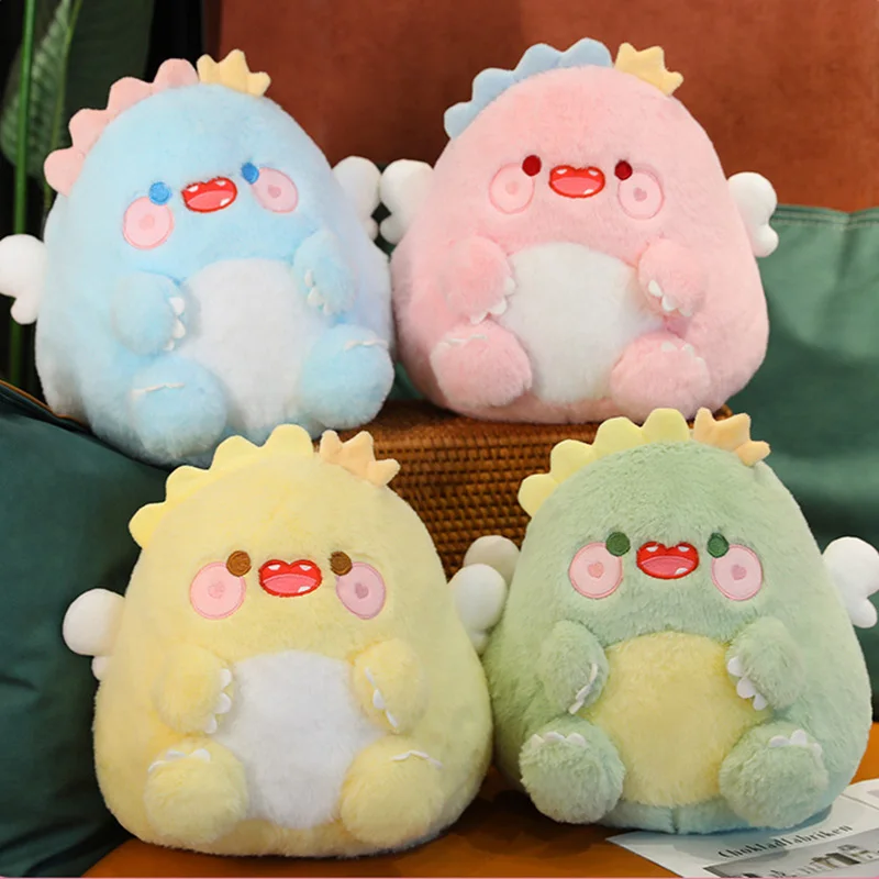 

30cm Kawaii Animals Plush Pillow Cuddly Squishy Pink/Blue/Green/Yellow Dinosaur Zoo Animal Cushion Soft Plushie Peluche Kid Gift