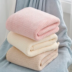 Enlarged and thickened coral velvet towel for water absorption household adult shower beach towel, towel - Perfect for Beach