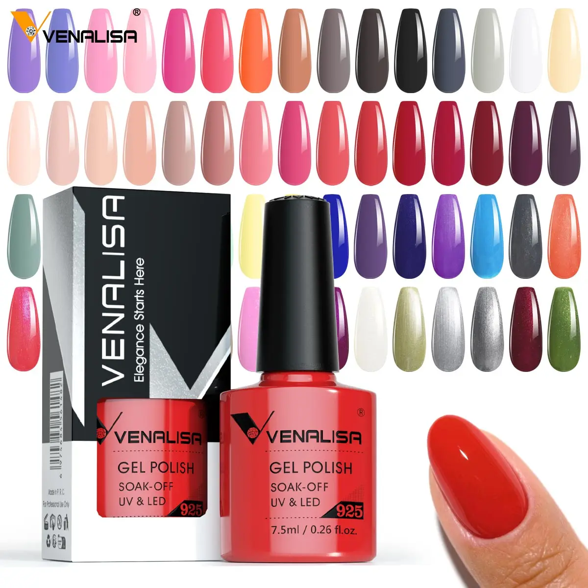 Venalisa Nail Gel Polish VIP Gel New Package Soak Off UVLED Gel Varnish Full Coverage Super Texture Gorgeous Nail Manicure 7.5ml