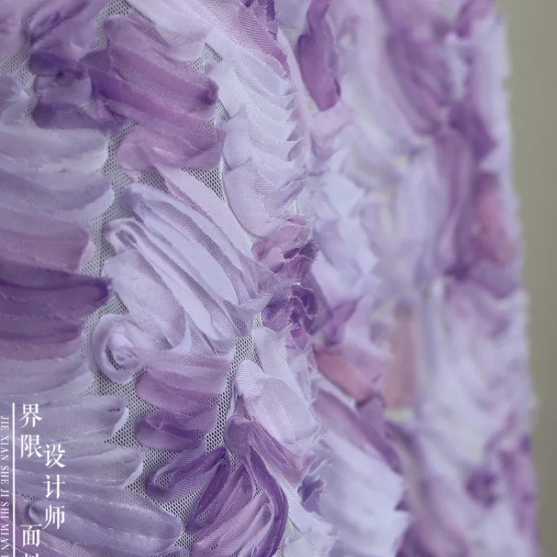 Chiffon Pleated Fabric for Clothing Dress Graduation Design Background Cloth Handmade Diy Sewing Material Wholesale