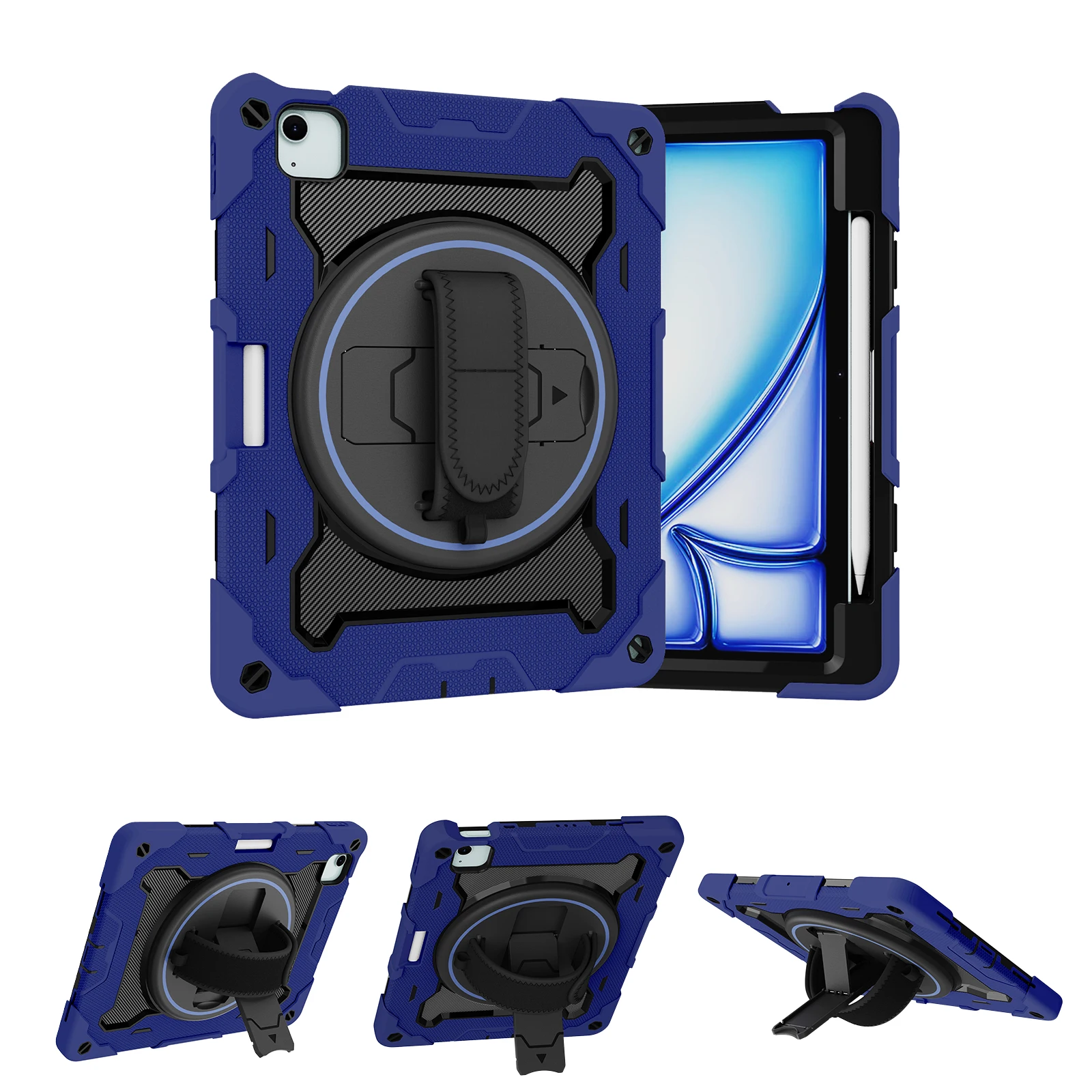 

Rotating Rugged Case For iPad Pro Air 11 2025 2024 A16 11th 10.9 2022 10th Air 4 5 10.9 Pro 11 1st 2nd 3rd 4th Gen. Stand Cover