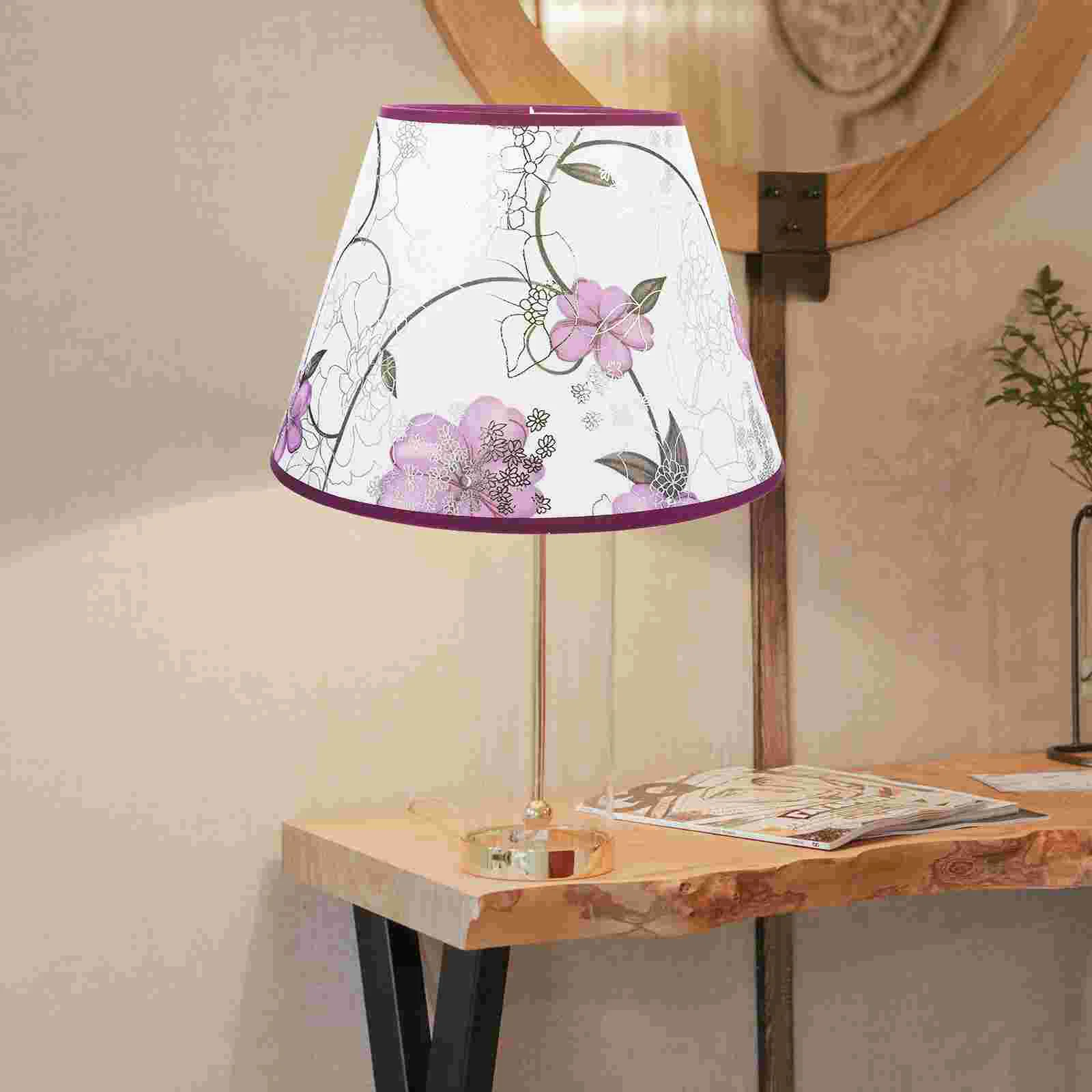 Cloth Lampshade Replacement Floor Chandelier Bedroom Light Shades for Ceiling Flower Decorative