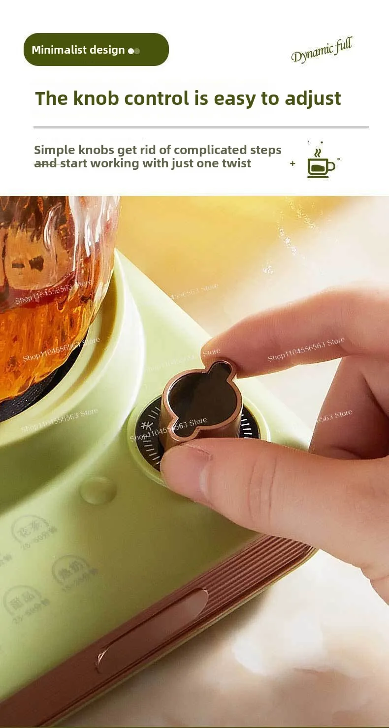 Gezondheidsbeker Elektrische stoofpotbeker Draagbare ketel Glazen gezondheidspot Elektrische beker Kantoor Kleine theepot